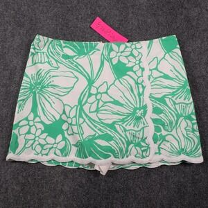 NWT Lilly Pulitzer Michelina Mini Skort Womens 10 Spearmint Kiss My Tulips READ